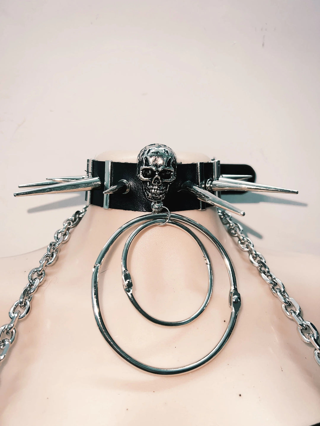 Halter buckle rivet hollow out o ring mini skirt set  | Festival Outfits Women