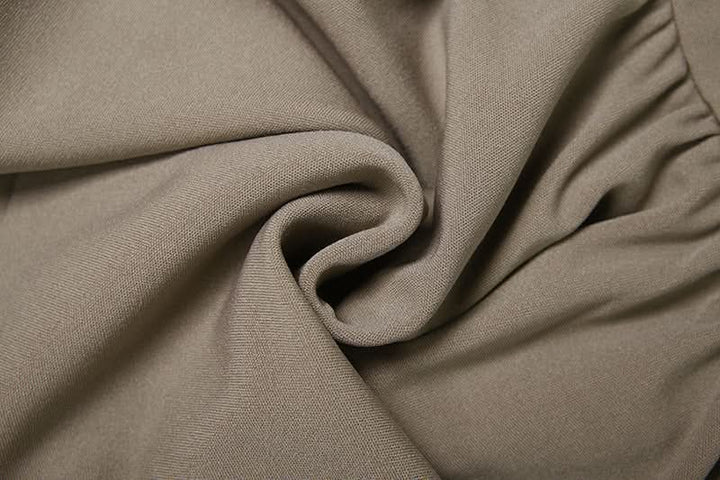 Irregular lace ruched A line mini skirt  | Festival Outfits Women