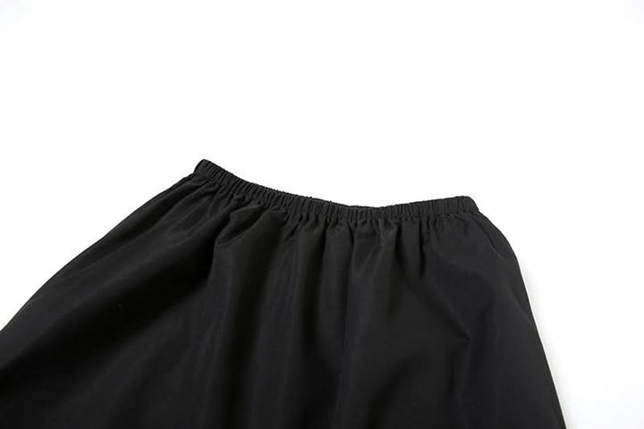 Ruched irregular solid maxi skirt  | Festival Outfits Women