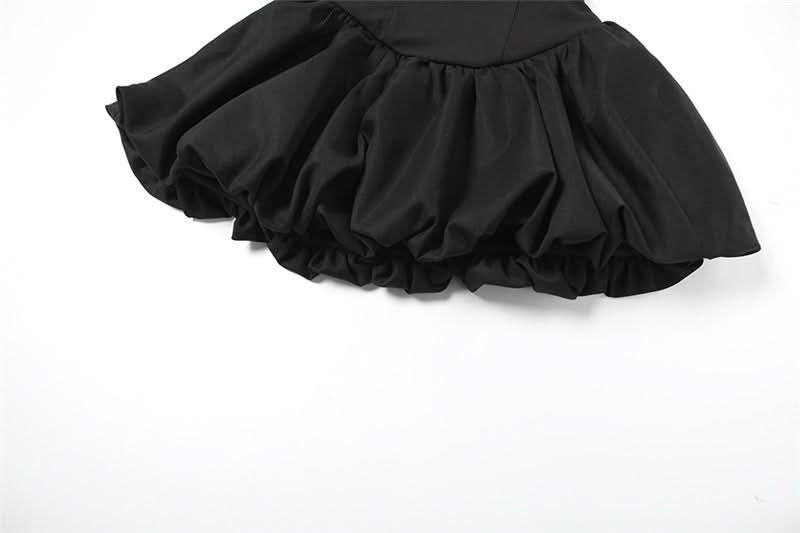 Ruched backless solid tube mini dress  | Festival Outfits Women