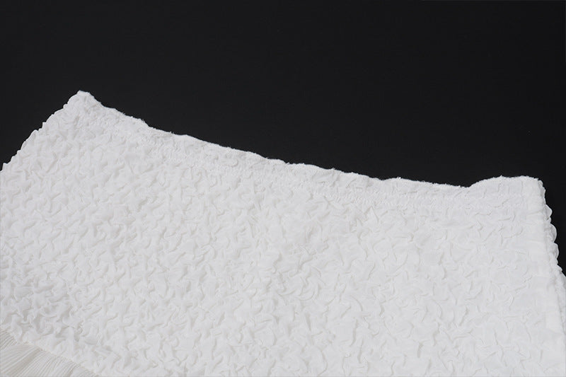 Ruffle irregular solid mini skirt  | Festival Outfits Women