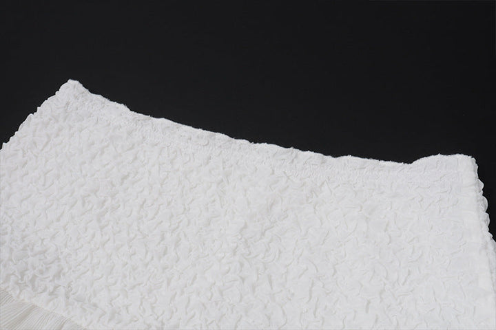 Ruffle irregular solid mini skirt  | Festival Outfits Women