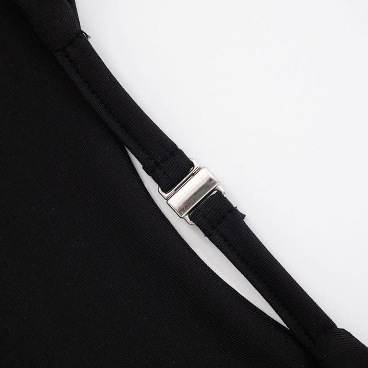 Long sleeve crewneck self tie backless top  | Festival Outfits Women