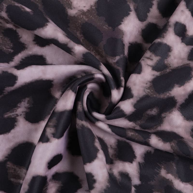 Leopard print ruffle self tie v neck maxi dress  | Festival Outfits Women