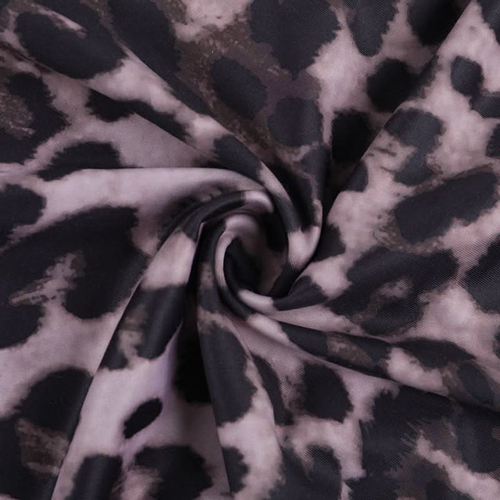 Leopard print ruffle self tie v neck maxi dress  | Festival Outfits Women