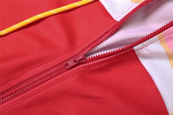 Long sleeve zip-up high neck low rise pant set  | Festival Outfits Women