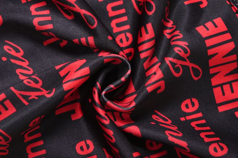 Halter self tie v neck letter print bikini swimwear