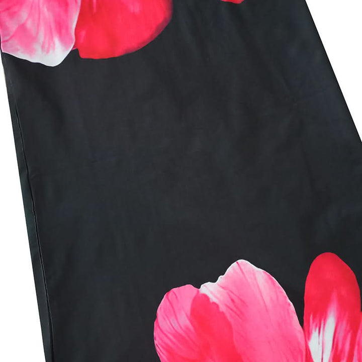 Flower print backless tube maxi dress  | Festival Outfits Women