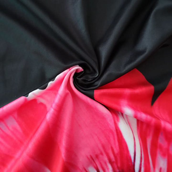 Flower print backless tube maxi dress  | Festival Outfits Women