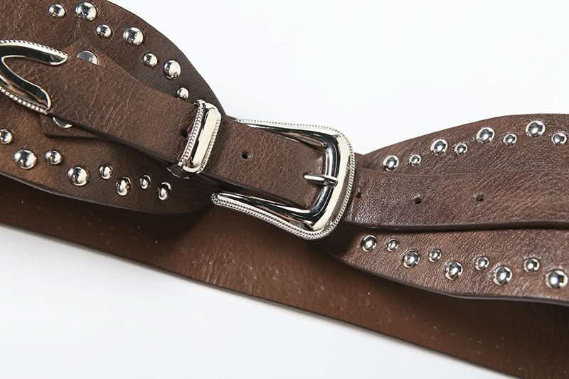 Rivet PU leather decor belt  | Festival Outfits Women