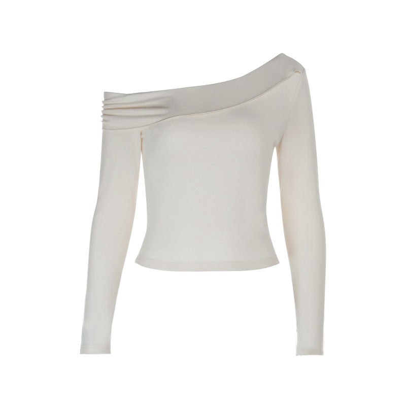 One shoulder ruched solid top  | Festival Outfits Women