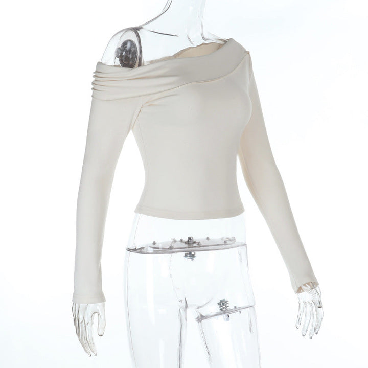 One shoulder ruched solid top  | Festival Outfits Women