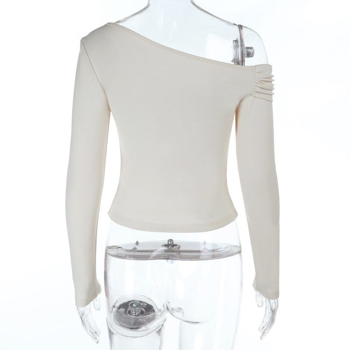 One shoulder ruched solid top  | Festival Outfits Women