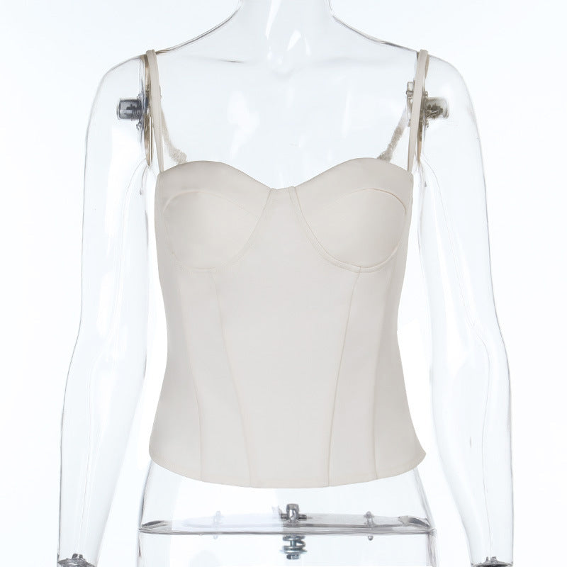Sweetheart neck solid cami top  | Festival Outfits Women