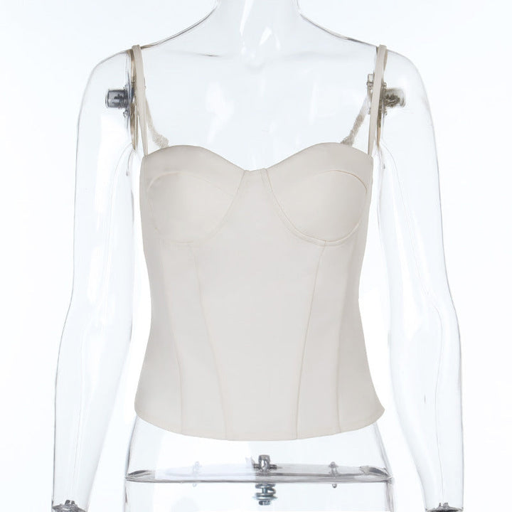 Sweetheart neck solid cami top  | Festival Outfits Women