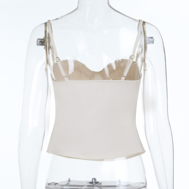 Sweetheart neck solid cami top  | Festival Outfits Women