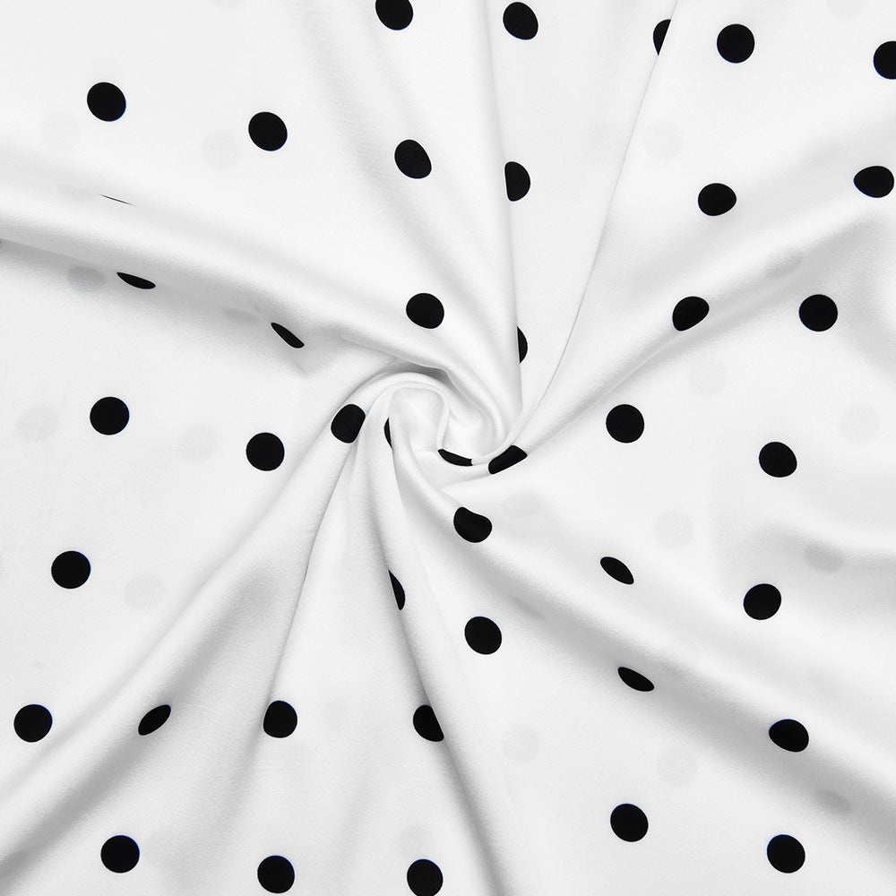 Polka dot short sleeve bowknot zip-up maxi dress  | Festival Outfits Women
