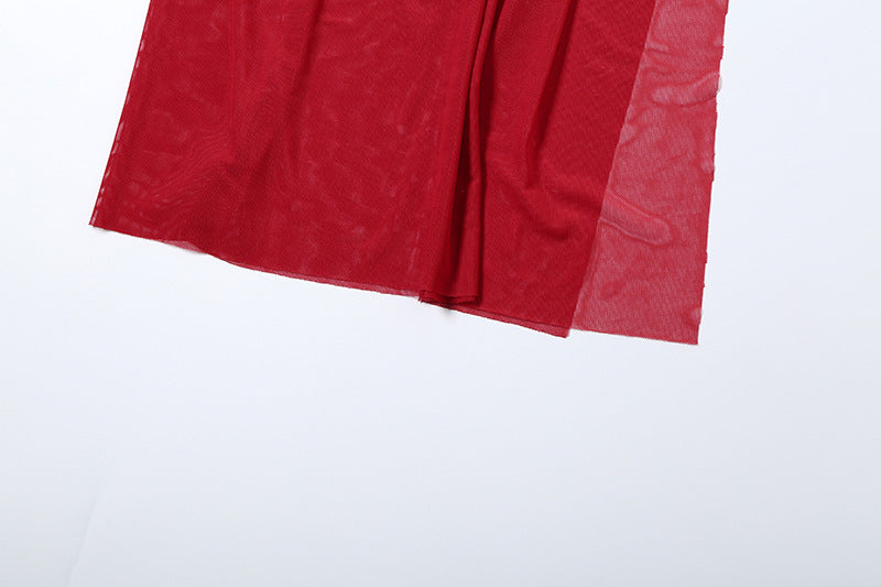 Self tie backless ruched mesh top  | Festival Outfits Women