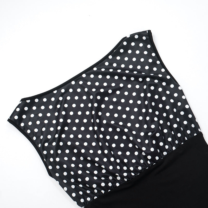 Polka dot sleeveless backless top  | Festival Outfits Women
