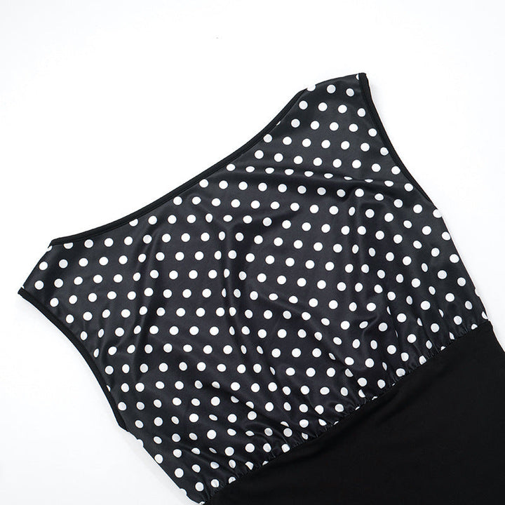 Polka dot sleeveless backless top  | Festival Outfits Women