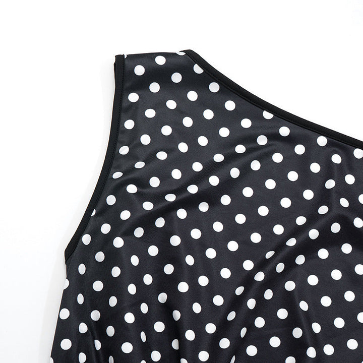 Polka dot sleeveless backless top  | Festival Outfits Women