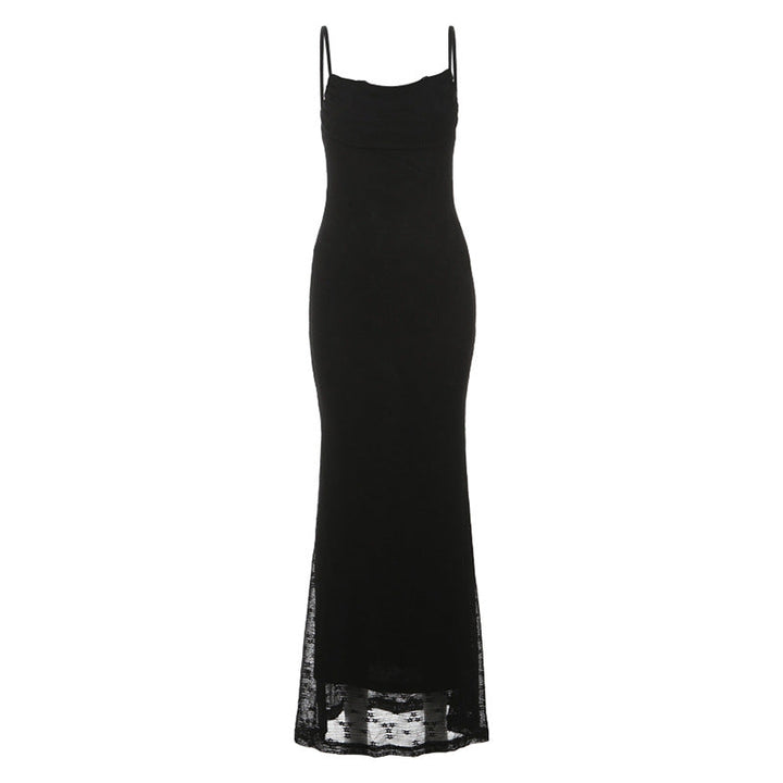 Ruched self tie lace hem backless cami mini dress  | Festival Outfits Women