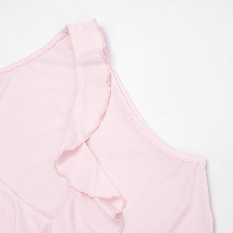 V neck ruffle tank top  | Festival Outfits Women