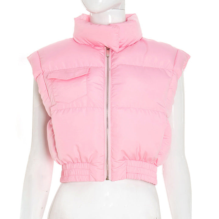 High neck zip-up pocket top  | Festival Outfits Women