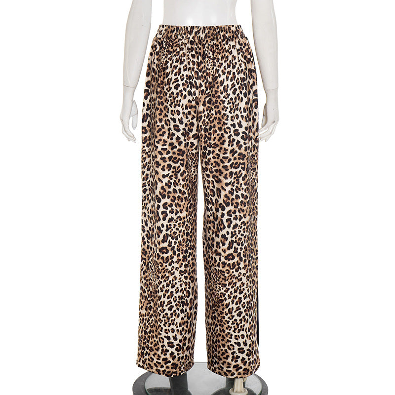 Leopard print pocket medium rise pant  | Festival Outfits Women