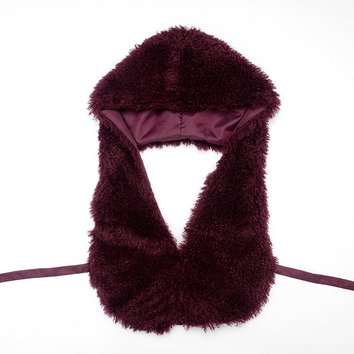 Hoodie backless self tie fluffy mini skirt set  | Festival Outfits Women