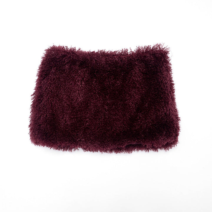 Hoodie backless self tie fluffy mini skirt set  | Festival Outfits Women