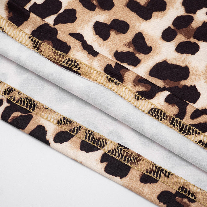 Leopard print pocket medium rise pant  | Festival Outfits Women