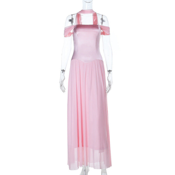 Off shoulder mesh maxi dress  | Festival Outfits Women