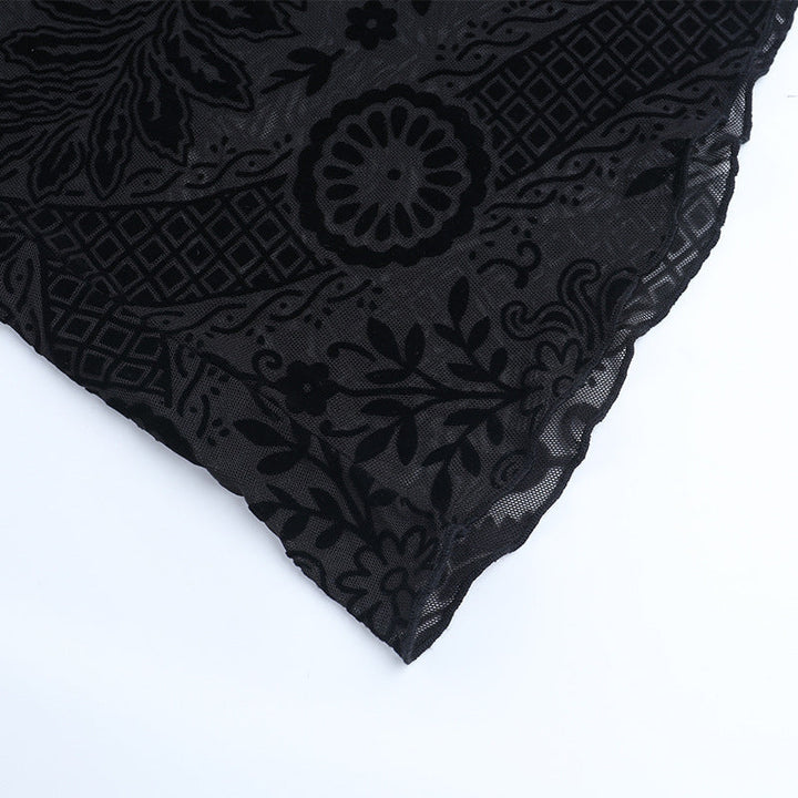 Hoodie long flared sleeve velvet maxi dress  | Festival Outfits Women