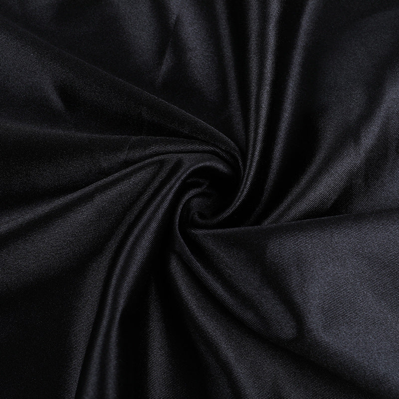 Round neck satin ruched solid maxi dress  | Festival Outfits Women