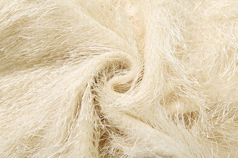 Fluffy solid medium rise straight leg pant  | Festival Outfits Women