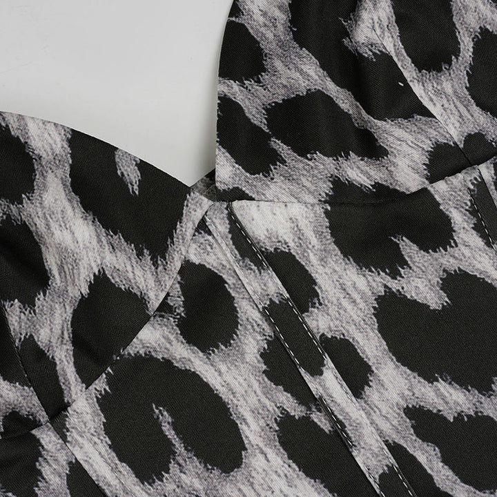 Leopard print v neck backless cami top  | Festival Outfits Women  | Cheetah Print Top-final-sale