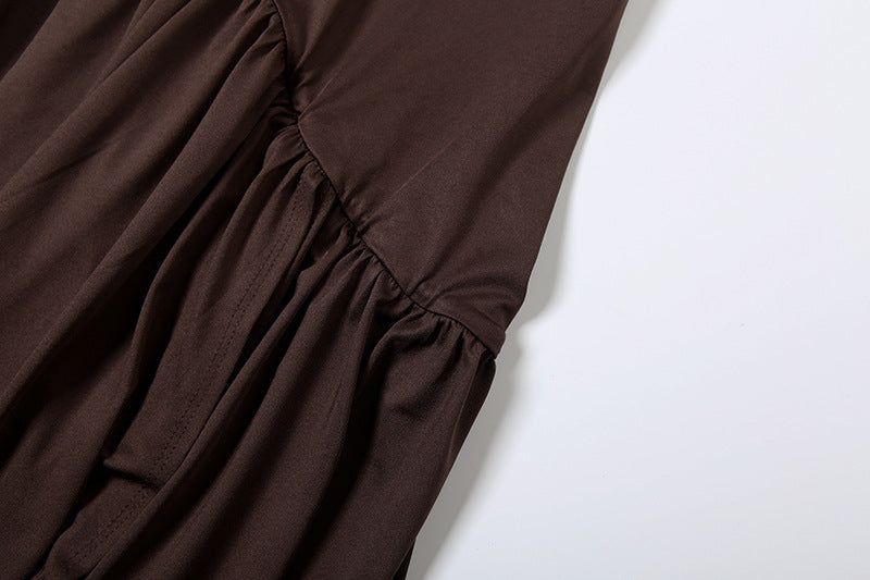 Off shoulder ruched high slit tube maxi dress  | Festival Outfits Women