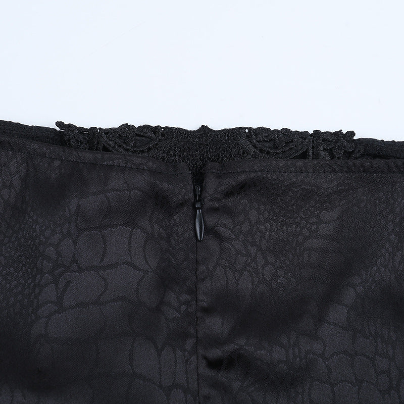 Irregular ruched zip-up print maxi skirt  | Festival Outfits Women