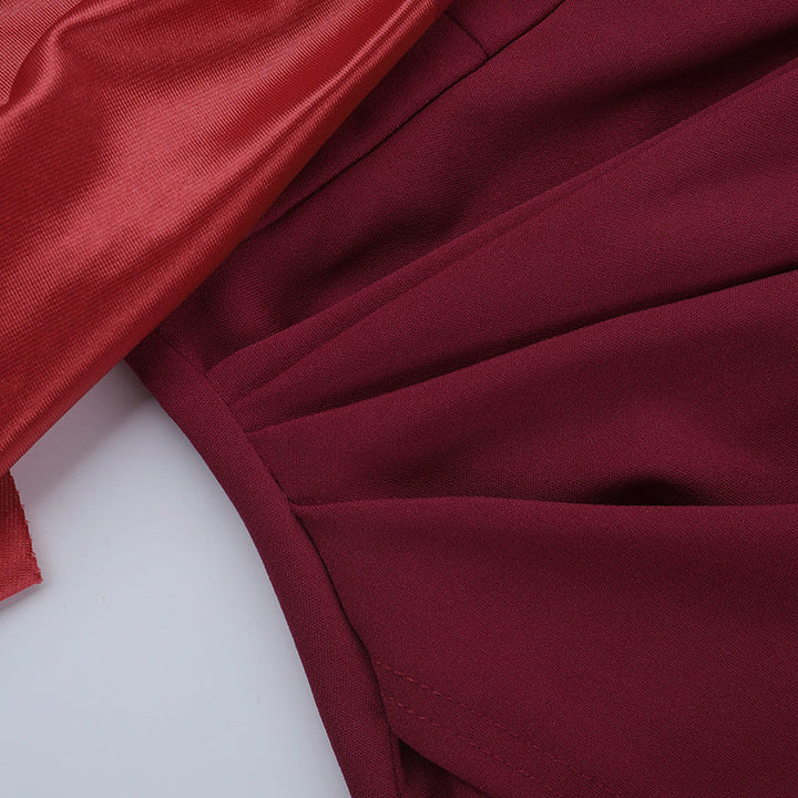 Irregular high slit pleated zip-up maxi dress  | Festival Outfits Women