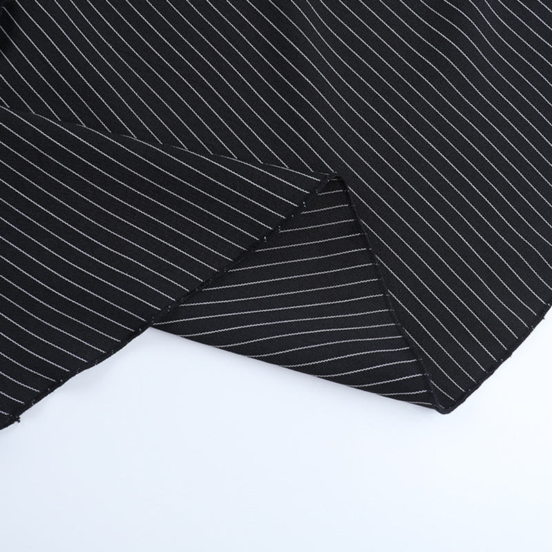 Striped print 2-way buckle zip-up maxi skirt  | Festival Outfits Women