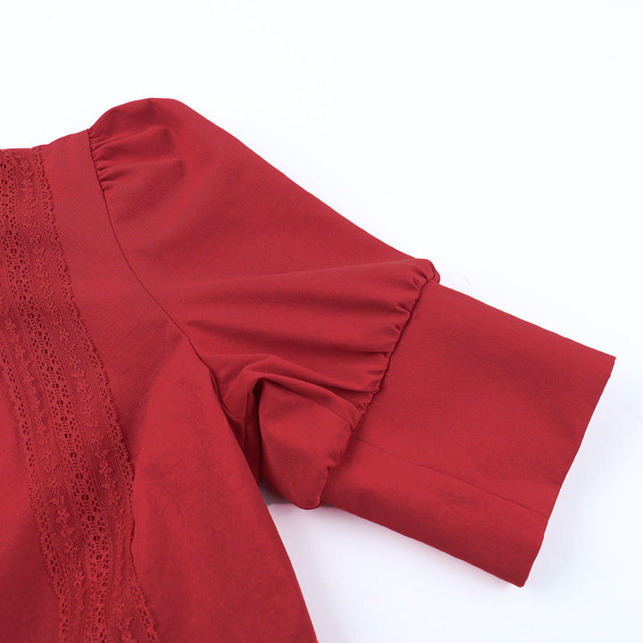 Short sleeve button zip-up high neck maxi dress  | Festival Outfits Women