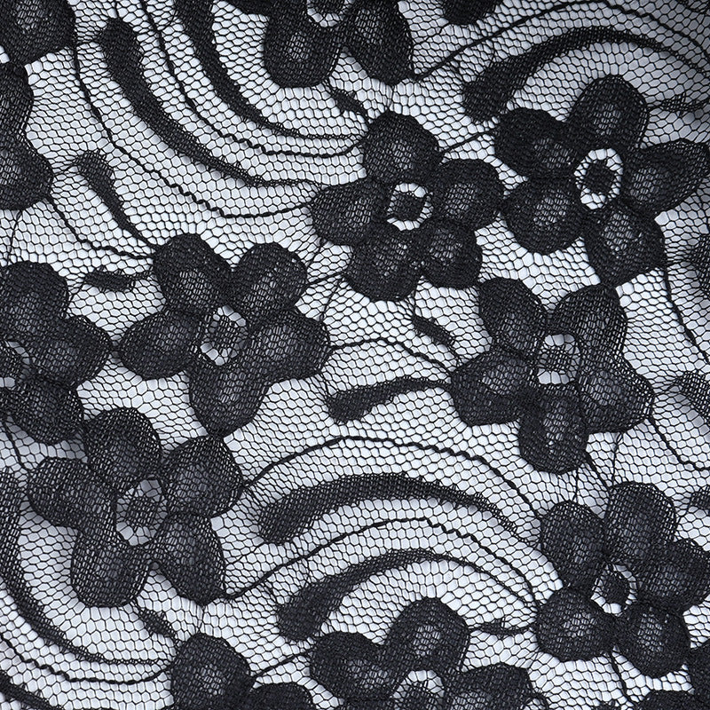 Ruched lace slit solid maxi skirt  | Festival Outfits Women