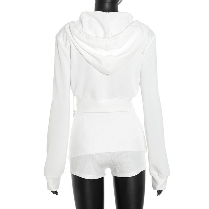 Hoodie zip-up long sleeve drawstring pant set  | Festival Outfits Women