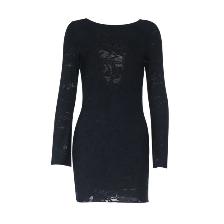 Long sleeve backless mini dress  | Festival Outfits Women