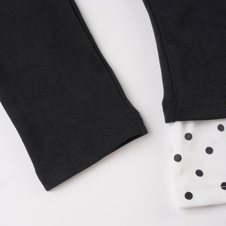 Long sleeve polka dot halter 2 piece top  | Festival Outfits Women