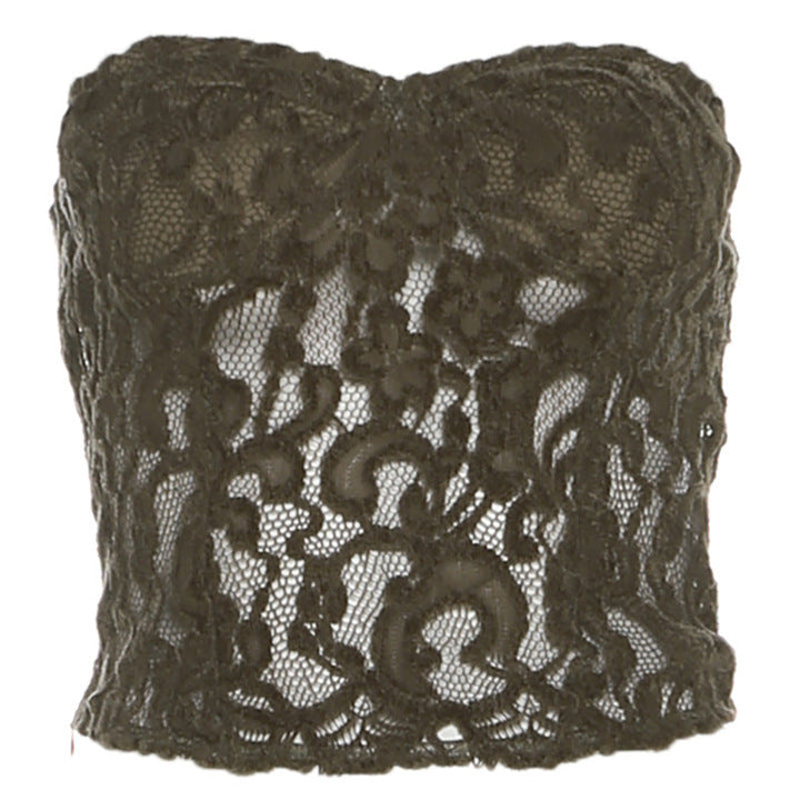 Hollow out zip-up backless tube cut out top  | Festival Outfits Women