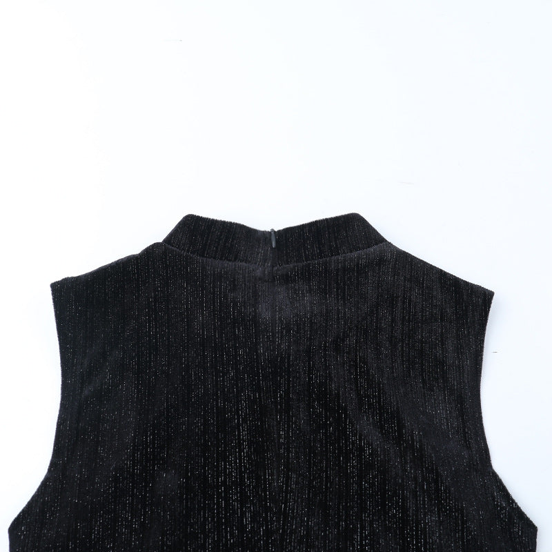 Sleeveless hollow out beaded cut out maxi dress  | Festival Outfits Women-final-sale
