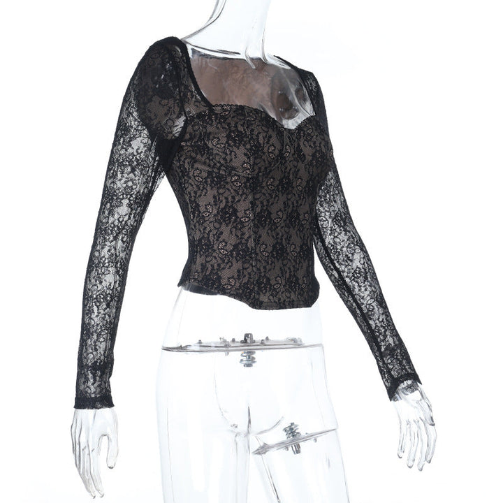 Long sleeve lace corset zip-up top  | Festival Outfits Women
