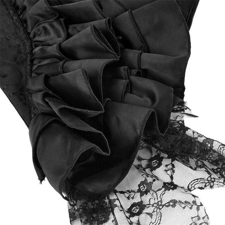 Sweetheart neck ruffle lace up corset top  | Festival Outfits Women